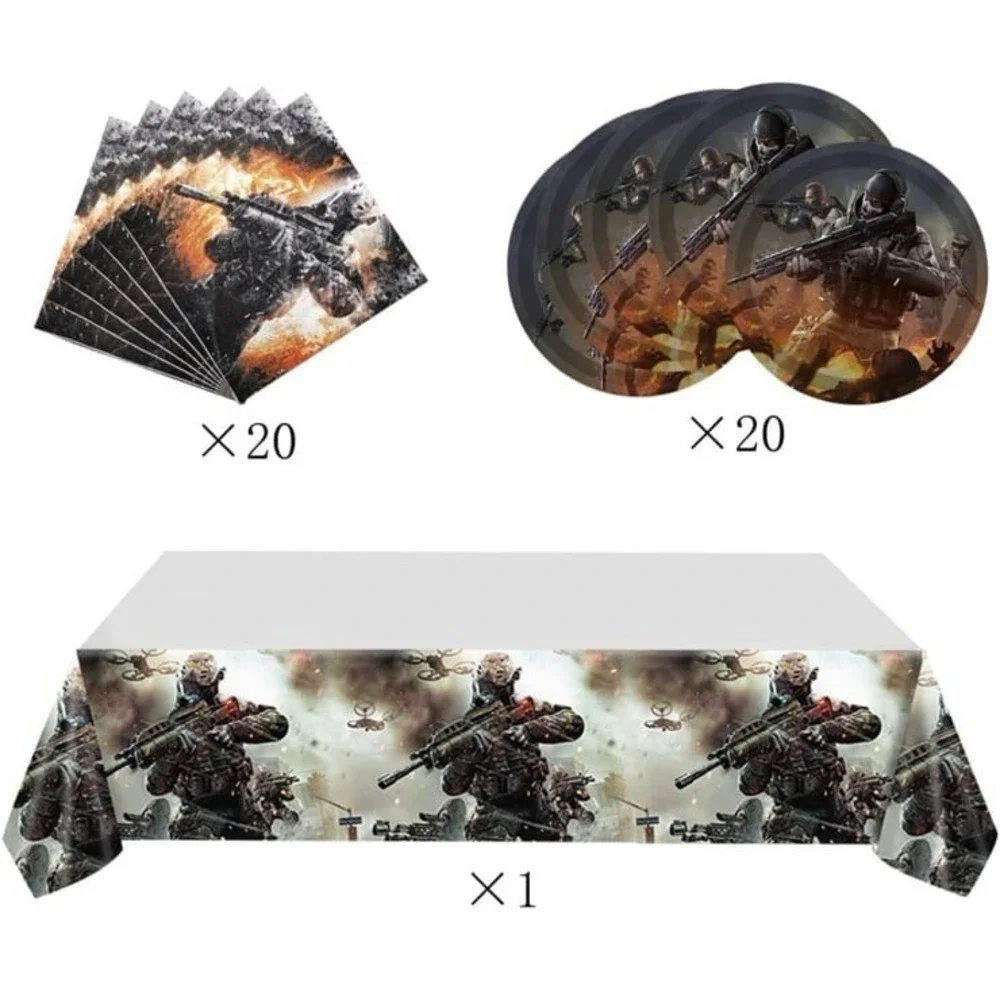 Gaming Birthday Party Supplies,Gaming Video Gaming Birthday Decorations,Call Par